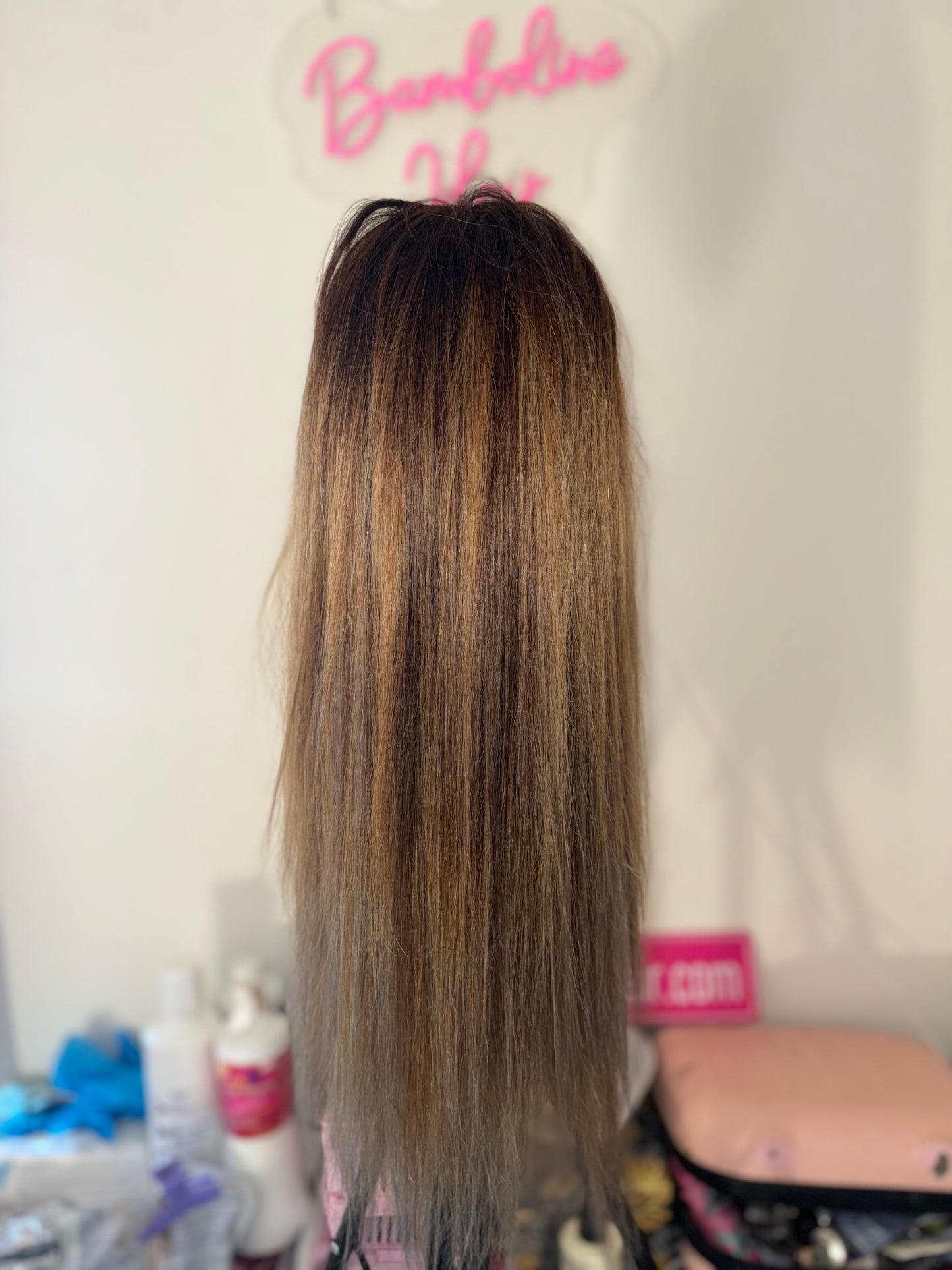 Raw hair ice blonde