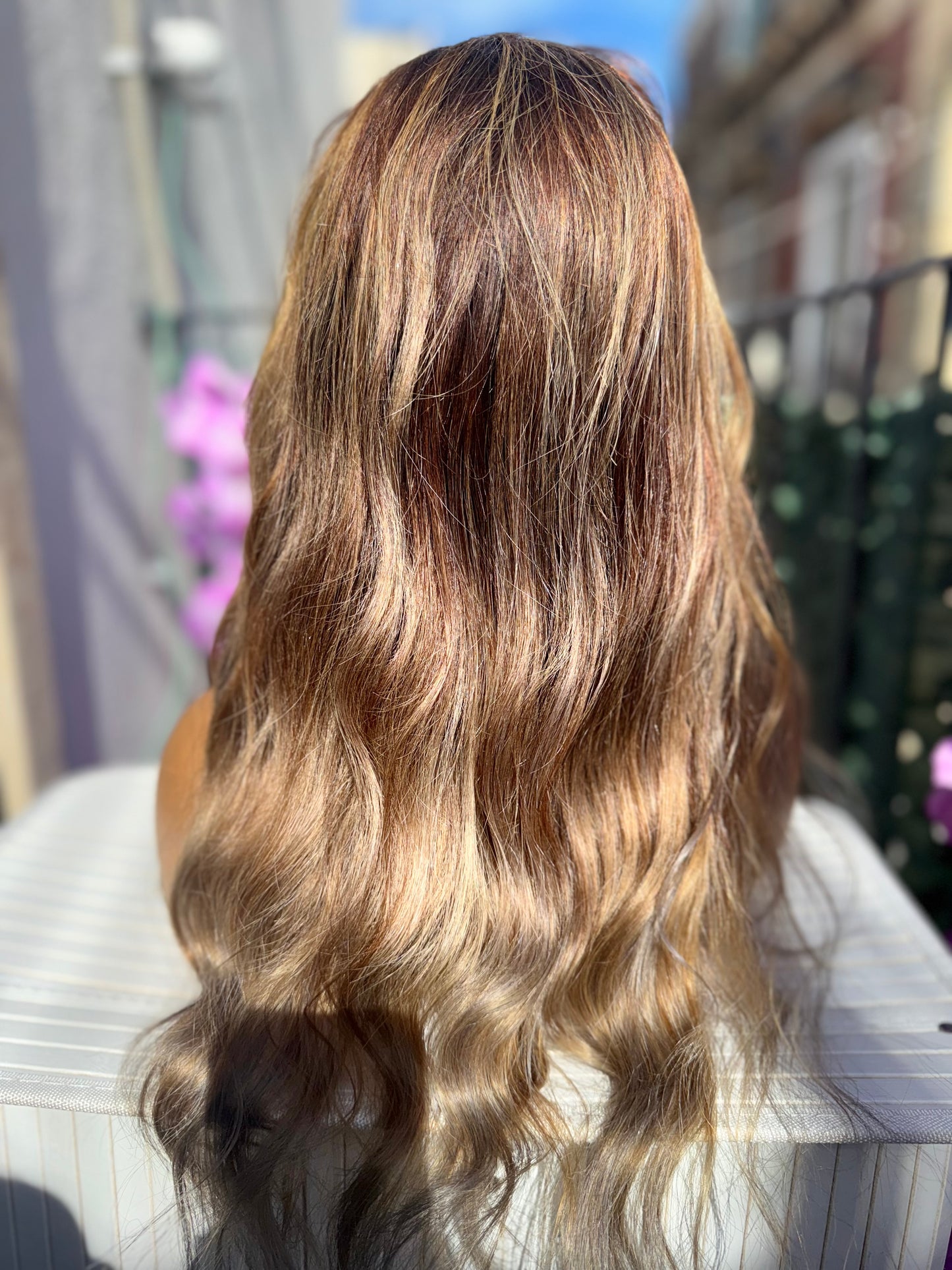 Raw hair ice blonde