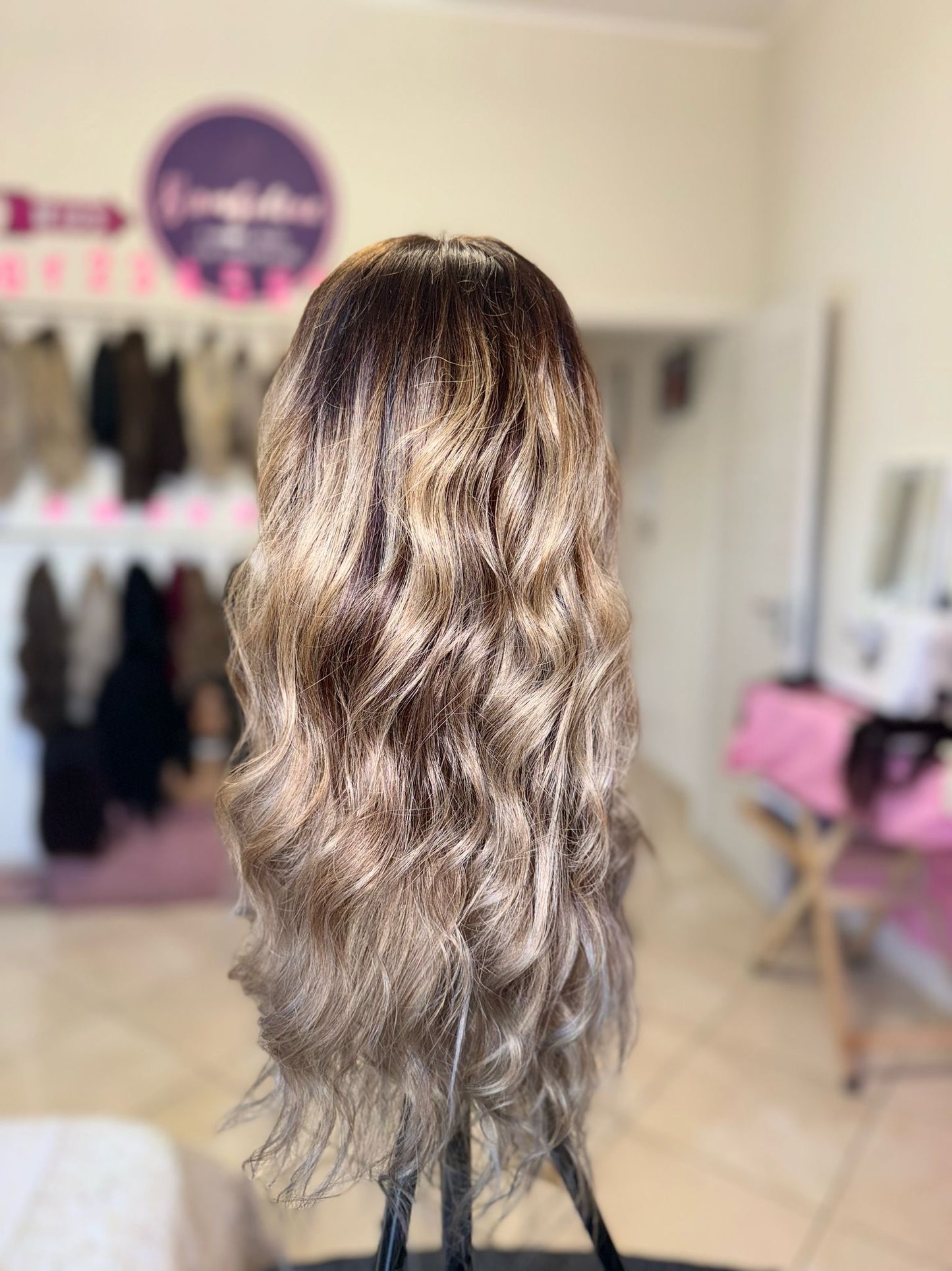 Raw hair ice blonde