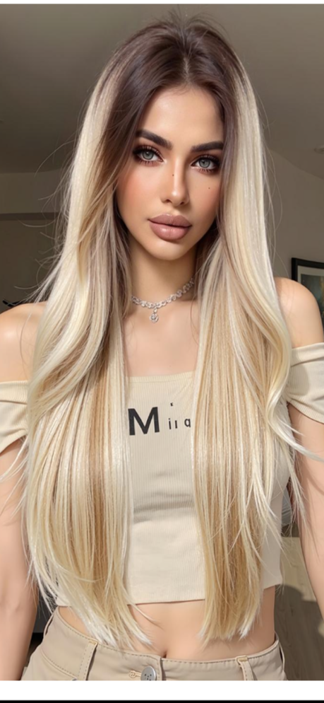 Monofilamento wig hanna lunga