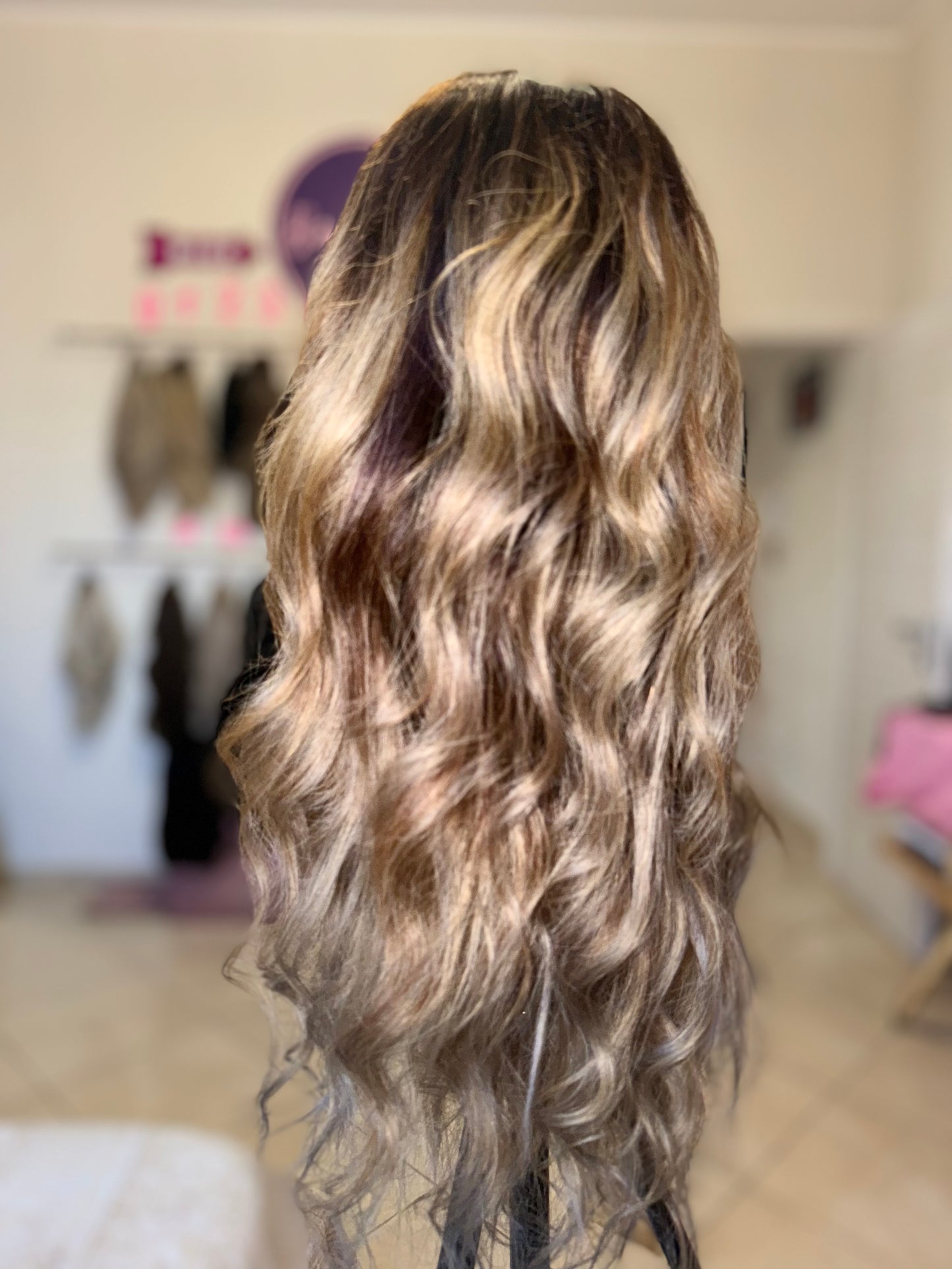 Raw hair ice blonde